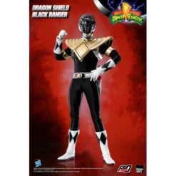 Mighty Morphin Power Rangers Dragon Shield Black Ranger Threezero