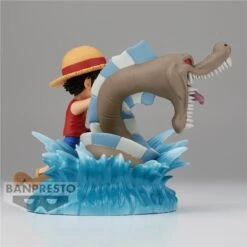 One Piece Luffy Vs Local Sea Monster WCF Log Stories Banpresto -Model Figure Shop one piece luffy vs local sea monster wcf log stories banpresto 2