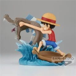 One Piece Luffy Vs Local Sea Monster WCF Log Stories Banpresto -Model Figure Shop one piece luffy vs local sea monster wcf log stories banpresto 3