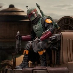 Star Wars The Mandalorian Boba Fett On Throne Statue Gentle Giant Ltd -Model Figure Shop star wars the mandalorian boba fett on throne statue gentle giant ltd 5