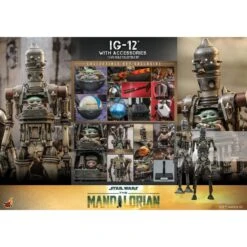 Star Wars The Mandalorian IG-12 With Accessories Hot Toys -Model Figure Shop star wars the mandalorian ig 12 with accessories hot toys 2
